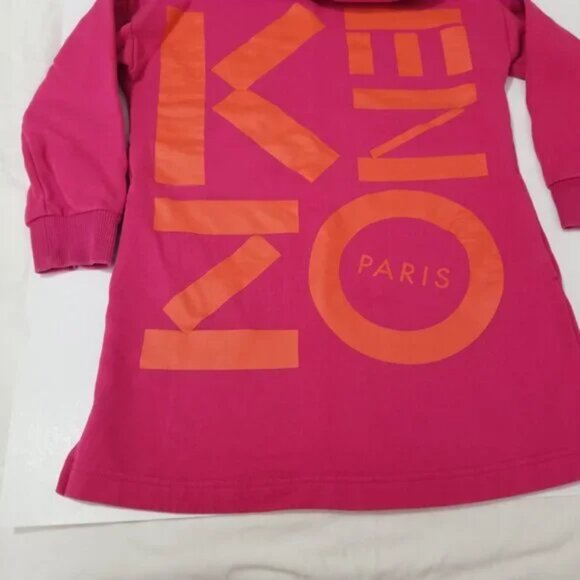 Kenzo long sleeve sweater dress with pockets girls size 8 (F25) - Picture 5 of 13